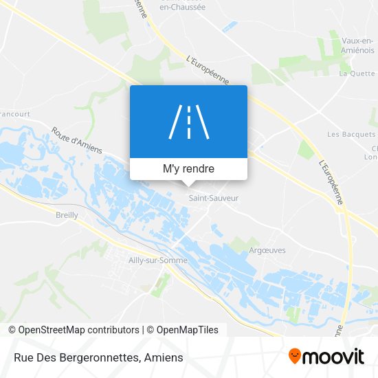 Rue Des Bergeronnettes plan