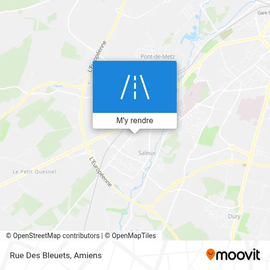 Rue Des Bleuets plan
