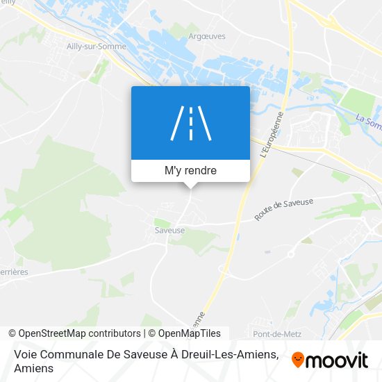 Voie Communale De Saveuse À Dreuil-Les-Amiens plan