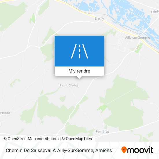 Chemin De Saisseval À Ailly-Sur-Somme plan