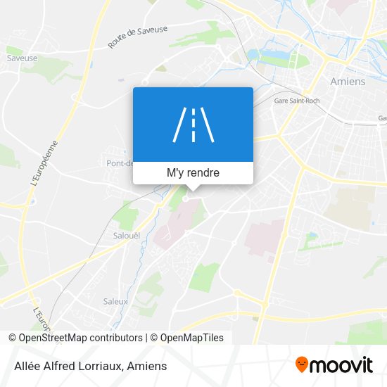 Allée Alfred Lorriaux plan