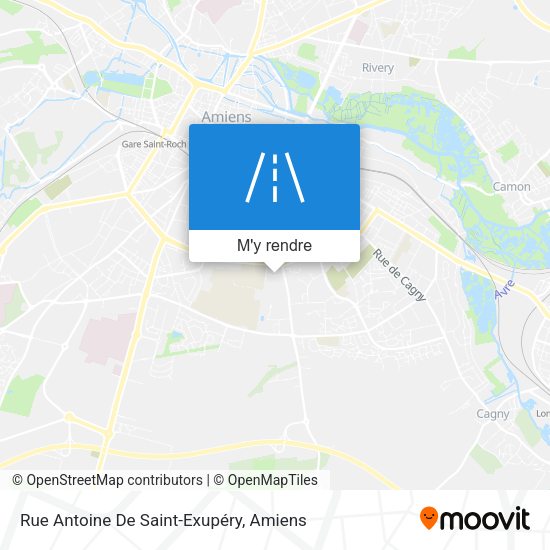 Rue Antoine De Saint-Exupéry plan