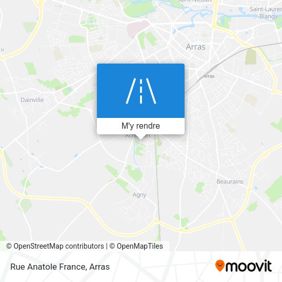 Rue Anatole France plan