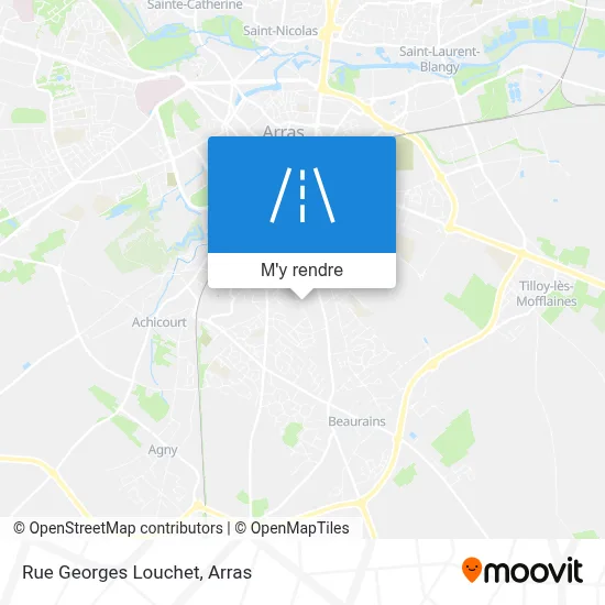 Rue Georges Louchet plan