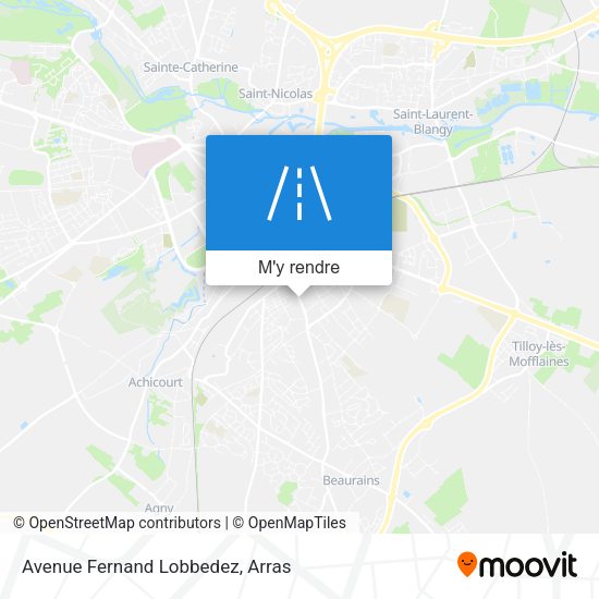 Avenue Fernand Lobbedez plan