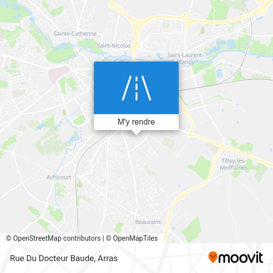 Rue Du Docteur Baude plan