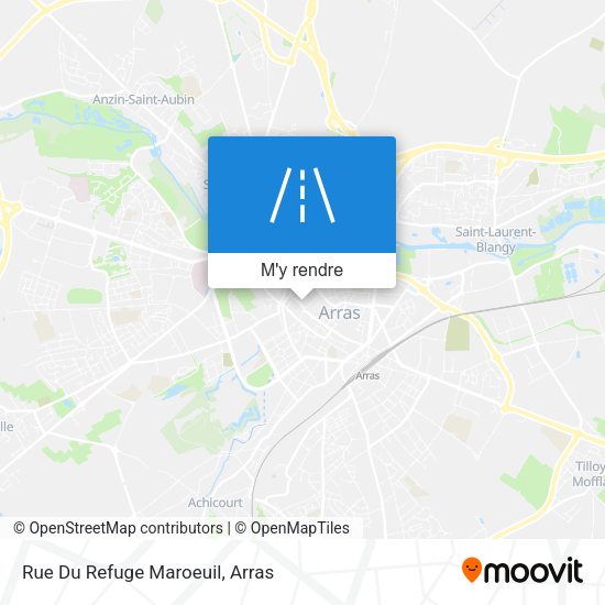 Rue Du Refuge Maroeuil plan