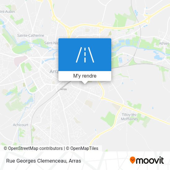 Rue Georges Clemenceau plan