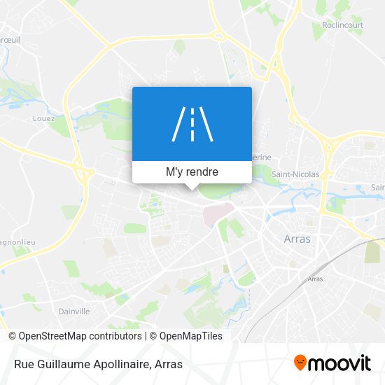 Rue Guillaume Apollinaire plan