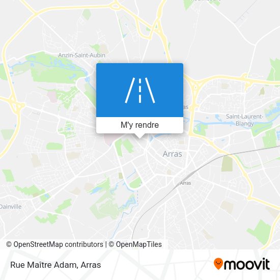 Rue Maître Adam plan