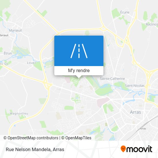 Rue Nelson Mandela plan