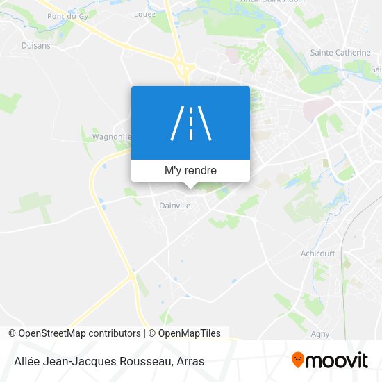 Allée Jean-Jacques Rousseau plan