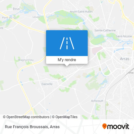 Rue François Broussais plan