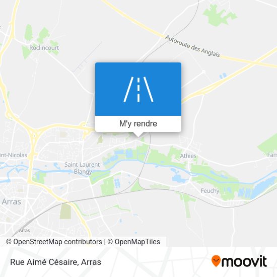 Rue Aimé Césaire plan