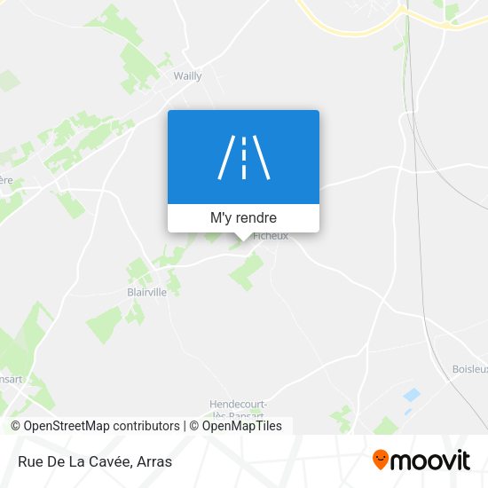 Rue De La Cavée plan