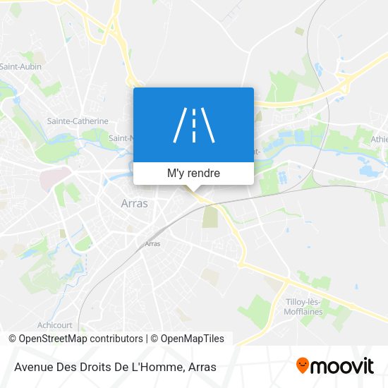 Avenue Des Droits De L'Homme plan