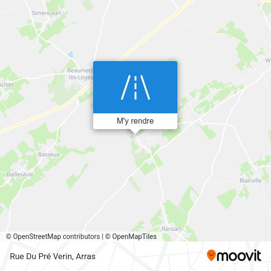 Rue Du Pré Verin plan