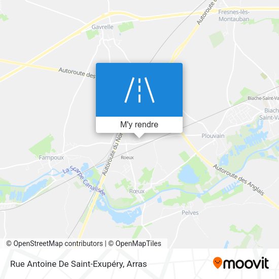 Rue Antoine De Saint-Exupéry plan