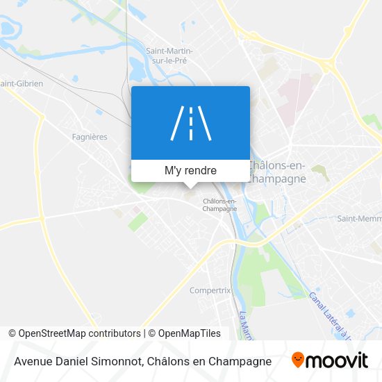 Avenue Daniel Simonnot plan