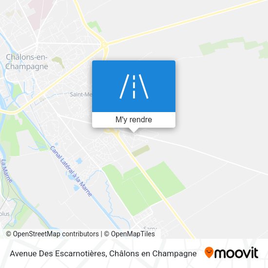 Avenue Des Escarnotières plan