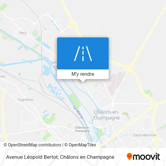 Avenue Léopold Bertot plan