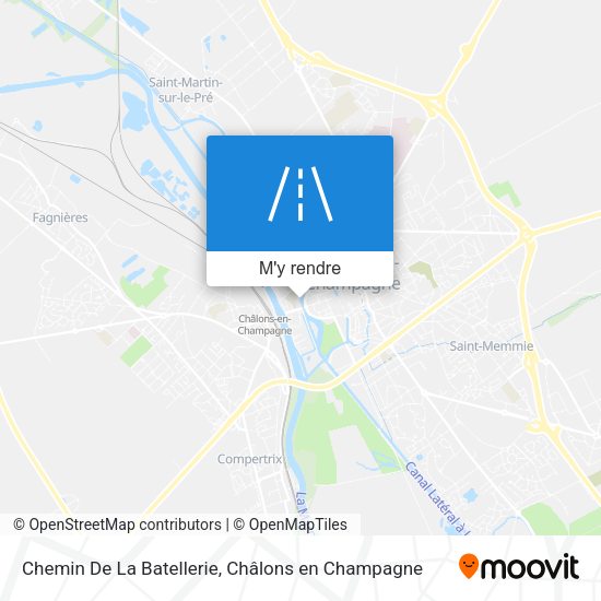 Chemin De La Batellerie plan