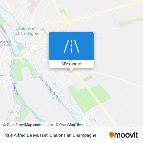 Rue Alfred De Musset plan