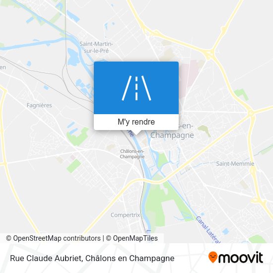 Rue Claude Aubriet plan