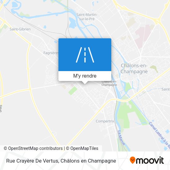 Rue Crayère De Vertus plan