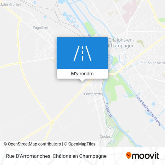 Rue D'Arromanches plan