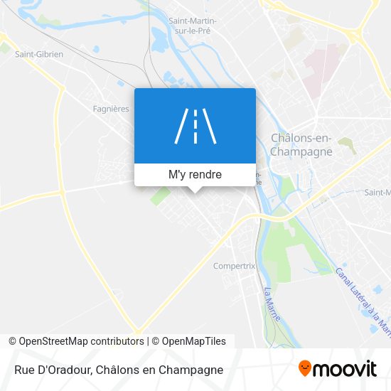 Rue D'Oradour plan
