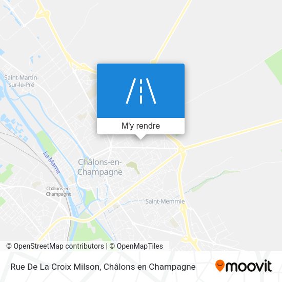 Rue De La Croix Milson plan