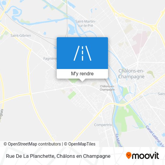 Rue De La Planchette plan