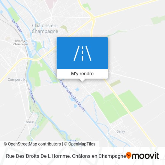 Rue Des Droits De L'Homme plan