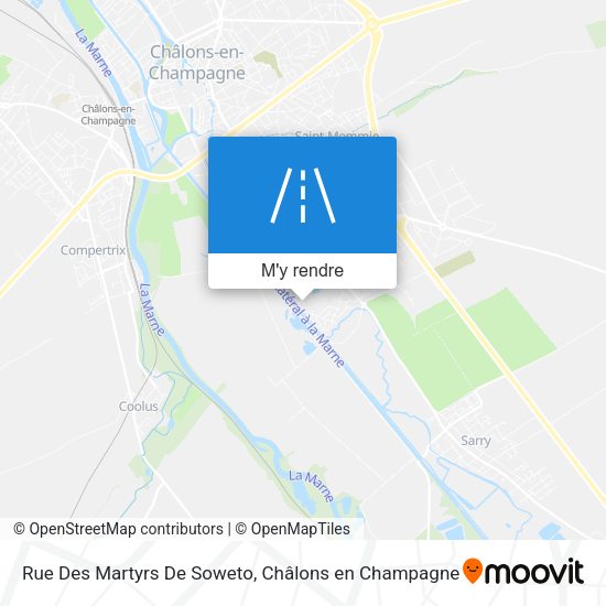 Rue Des Martyrs De Soweto plan