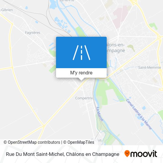 Rue Du Mont Saint-Michel plan