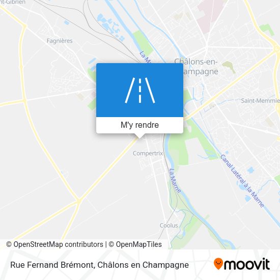 Rue Fernand Brémont plan
