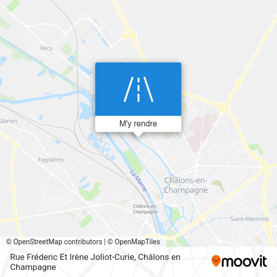 Rue Fréderic Et Irène Joliot-Curie plan
