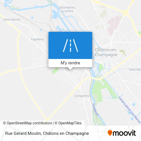 Rue Gérard Moulin plan