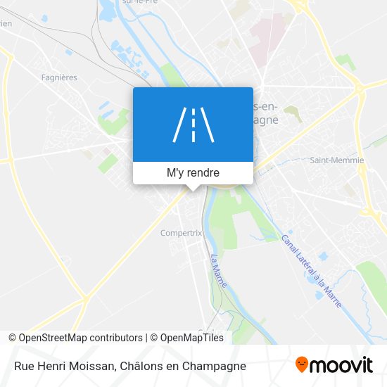 Rue Henri Moissan plan