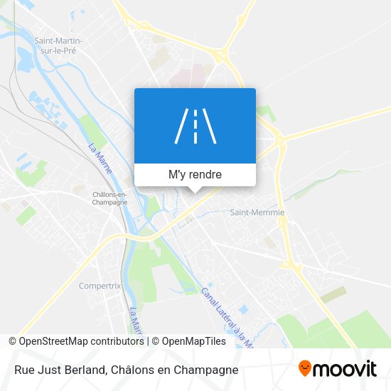 Rue Just Berland plan