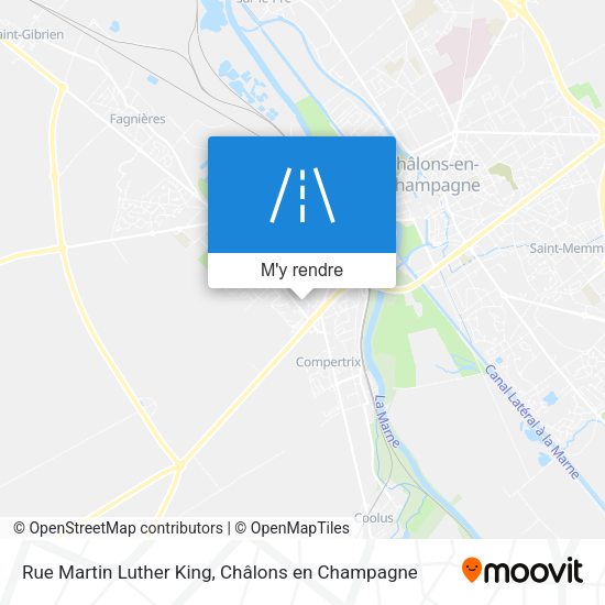 Rue Martin Luther King plan