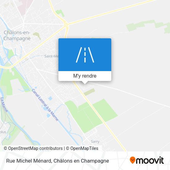 Rue Michel Ménard plan