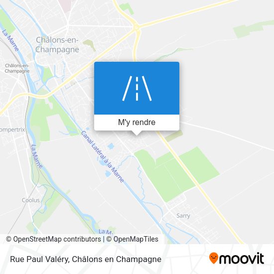 Rue Paul Valéry plan