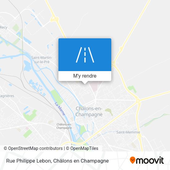 Rue Philippe Lebon plan