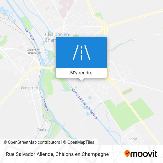 Rue Salvador Allende plan