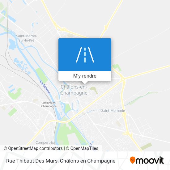 Rue Thibaut Des Murs plan