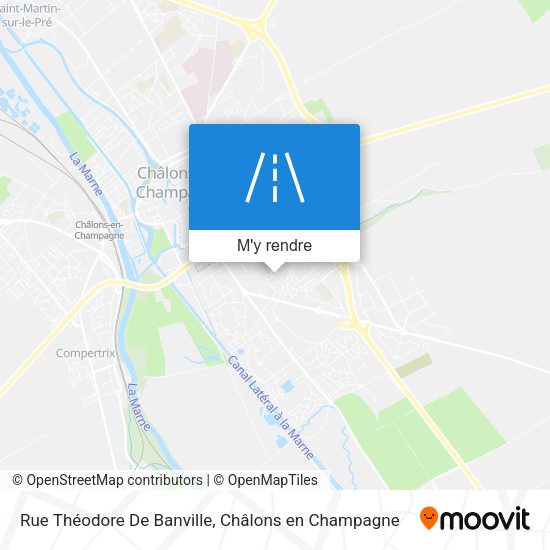 Rue Théodore De Banville plan
