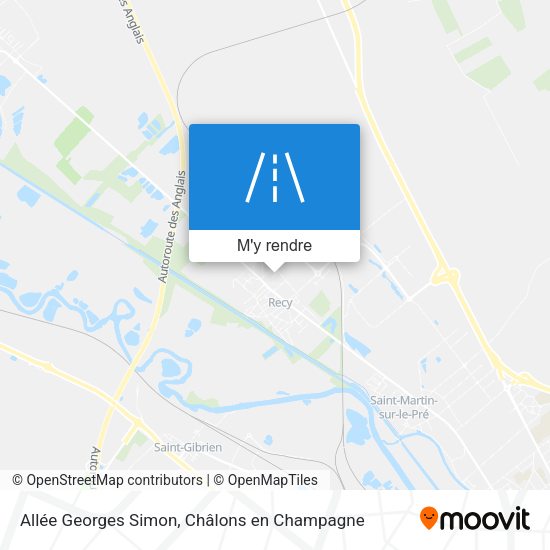 Allée Georges Simon plan