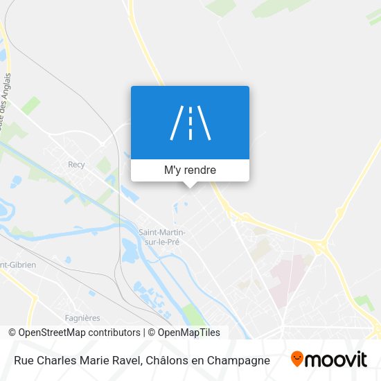 Rue Charles Marie Ravel plan